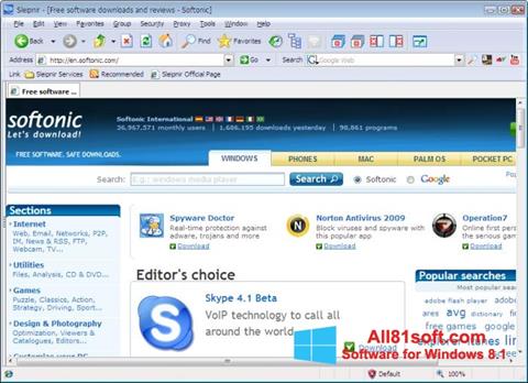 Screenshot Sleipnir for Windows 8.1