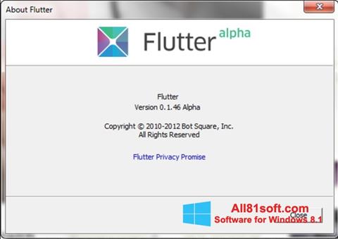 Screenshot Flutter for Windows 8.1