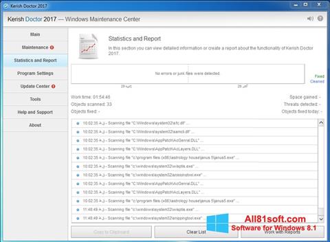Screenshot Kerish Doctor for Windows 8.1