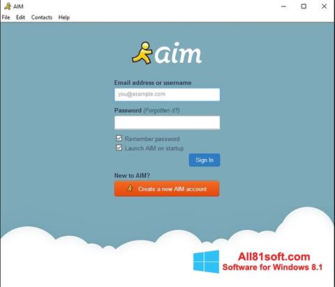 Screenshot AOL Instant Messenger for Windows 8.1