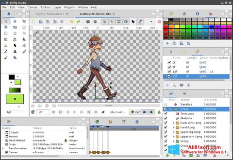 Screenshot Synfig Studio for Windows 8.1