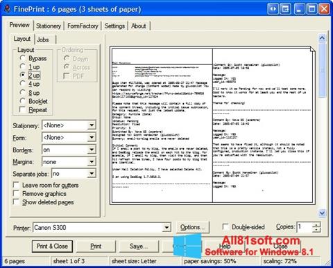 Screenshot FinePrint for Windows 8.1
