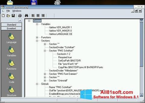 Screenshot NSIS for Windows 8.1