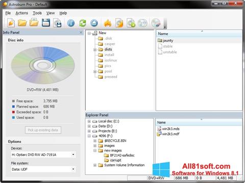 Screenshot Astroburn Lite for Windows 8.1
