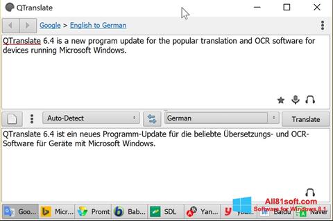 Screenshot QTranslate for Windows 8.1