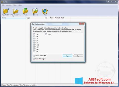 Screenshot jZip for Windows 8.1