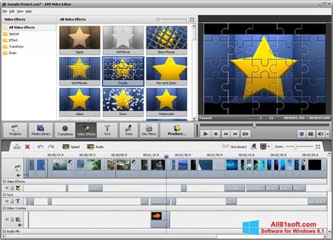 Screenshot AVS Video Editor for Windows 8.1