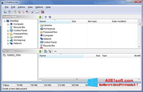 Screenshot InfraRecorder for Windows 8.1