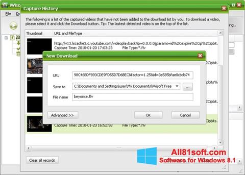 Screenshot Free Video Catcher for Windows 8.1