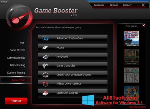 Screenshot Game Booster for Windows 8.1