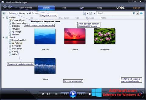 Screenshot Media Player for Windows 8.1