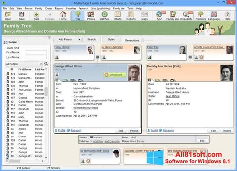 Screenshot Family Tree Builder for Windows 8.1