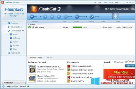 Screenshot FlashGet for Windows 8.1