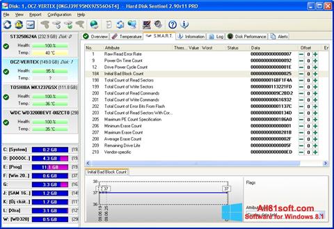 Screenshot Hard Disk Sentinel for Windows 8.1