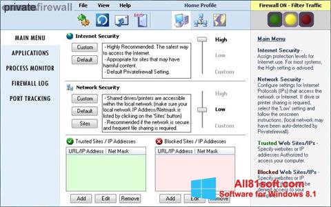 Screenshot Privatefirewall for Windows 8.1