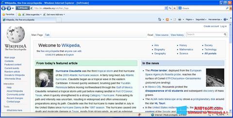 Screenshot Internet Explorer for Windows 8.1