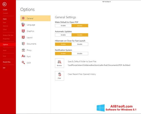Screenshot PDF Architect for Windows 8.1