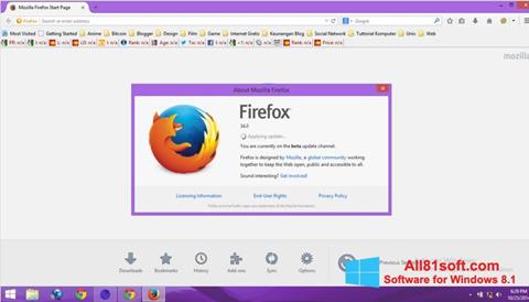 Screenshot Mozilla Firefox Offline Installer for Windows 8.1
