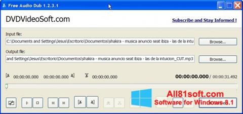 Screenshot Free Audio Dub for Windows 8.1