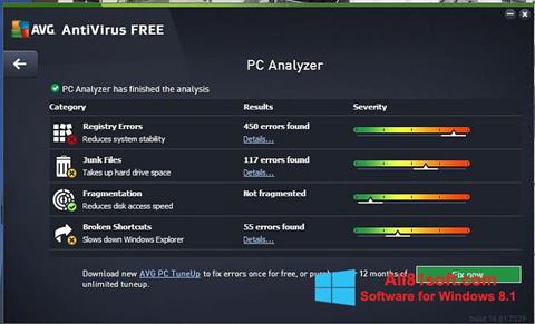 Screenshot AVG AntiVirus Free for Windows 8.1