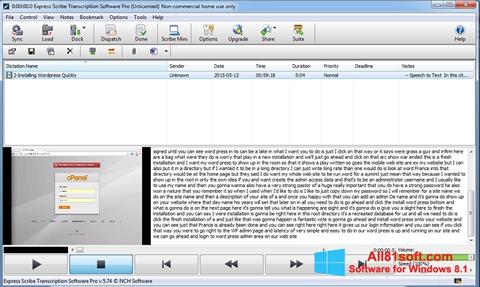 Screenshot Express Scribe for Windows 8.1