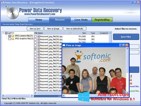 Screenshot Power Data Recovery for Windows 8.1