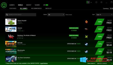 Screenshot Razer Cortex for Windows 8.1