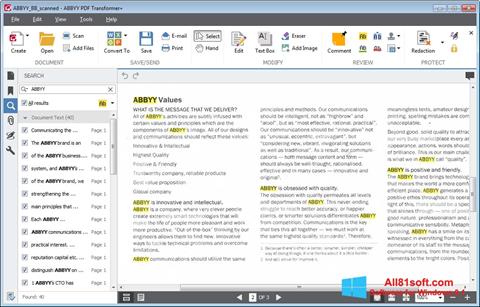 Screenshot ABBYY PDF Transformer for Windows 8.1