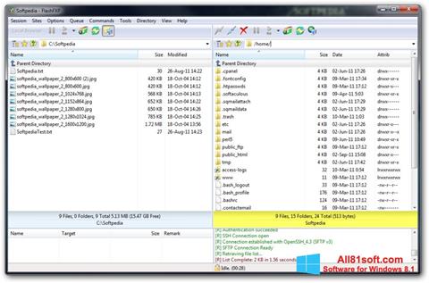 Screenshot FlashFXP for Windows 8.1