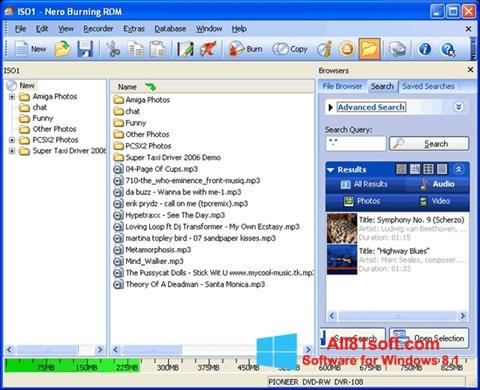 Screenshot Nero Burning ROM for Windows 8.1