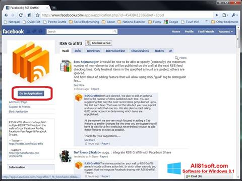 Screenshot Facebook for Windows 8.1