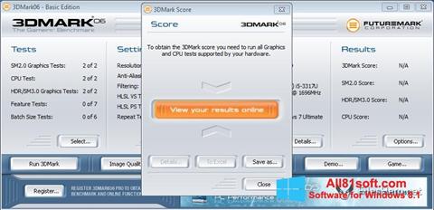 Screenshot 3DMark06 for Windows 8.1