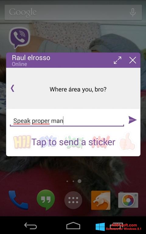 Screenshot Viber for Windows 8.1