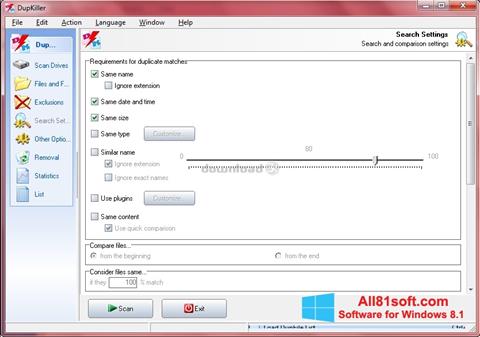 Screenshot DupKiller for Windows 8.1