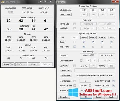 Screenshot Real Temp for Windows 8.1