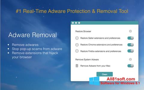 Screenshot Adware Removal Tool for Windows 8.1