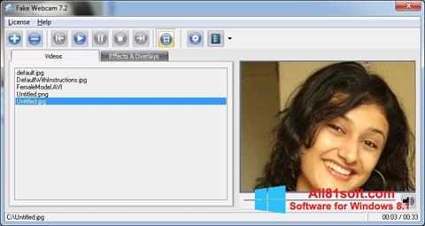 Screenshot Fake Webcam for Windows 8.1
