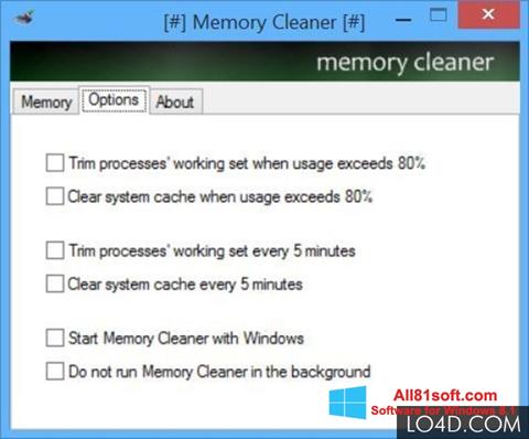 Screenshot Memory Cleaner for Windows 8.1