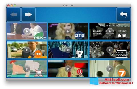 Screenshot Crystal TV for Windows 8.1