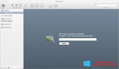 Screenshot RoboForm for Windows 8.1