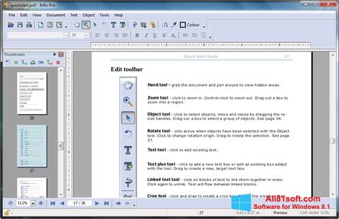 Screenshot Infix PDF Editor for Windows 8.1