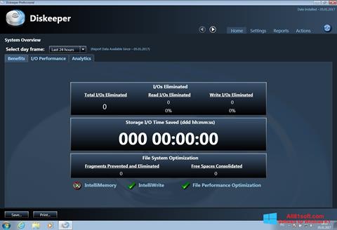 Screenshot Diskeeper for Windows 8.1