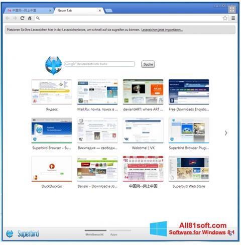 Screenshot Superbird for Windows 8.1