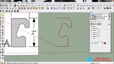 Screenshot SketchUp for Windows 8.1