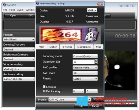 Screenshot XviD4PSP for Windows 8.1