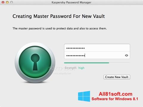 Screenshot Kaspersky Password Manager for Windows 8.1