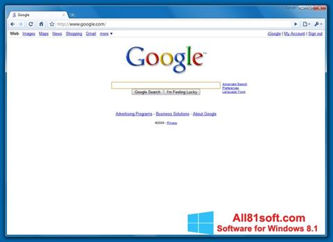 Screenshot Google Chrome Beta for Windows 8.1