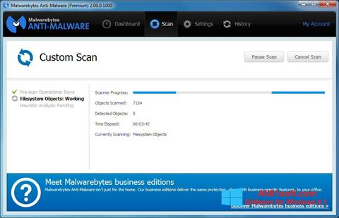 Screenshot Malwarebytes Anti-Malware for Windows 8.1