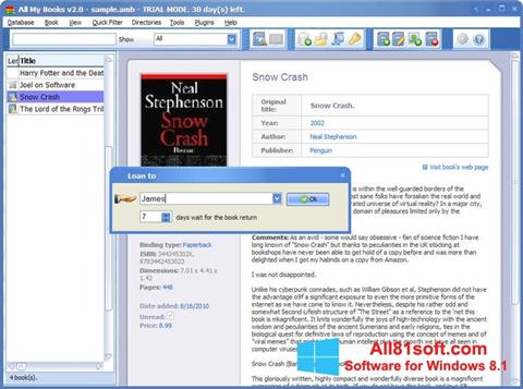 Screenshot All My Books for Windows 8.1