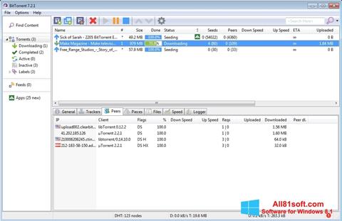 Screenshot BitTorrent for Windows 8.1